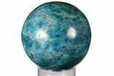 Bright Blue Apatite Sphere - Madagascar #133091-1